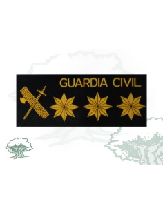 Galleta Coronel Guardia Civil negra PVC