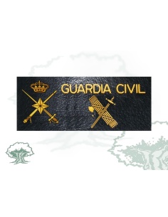 Galleta General de Brigada Guardia Civil negra PVC