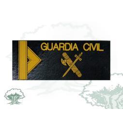 Galleta Guardia 1º de la Guardia Civil negra de PVC