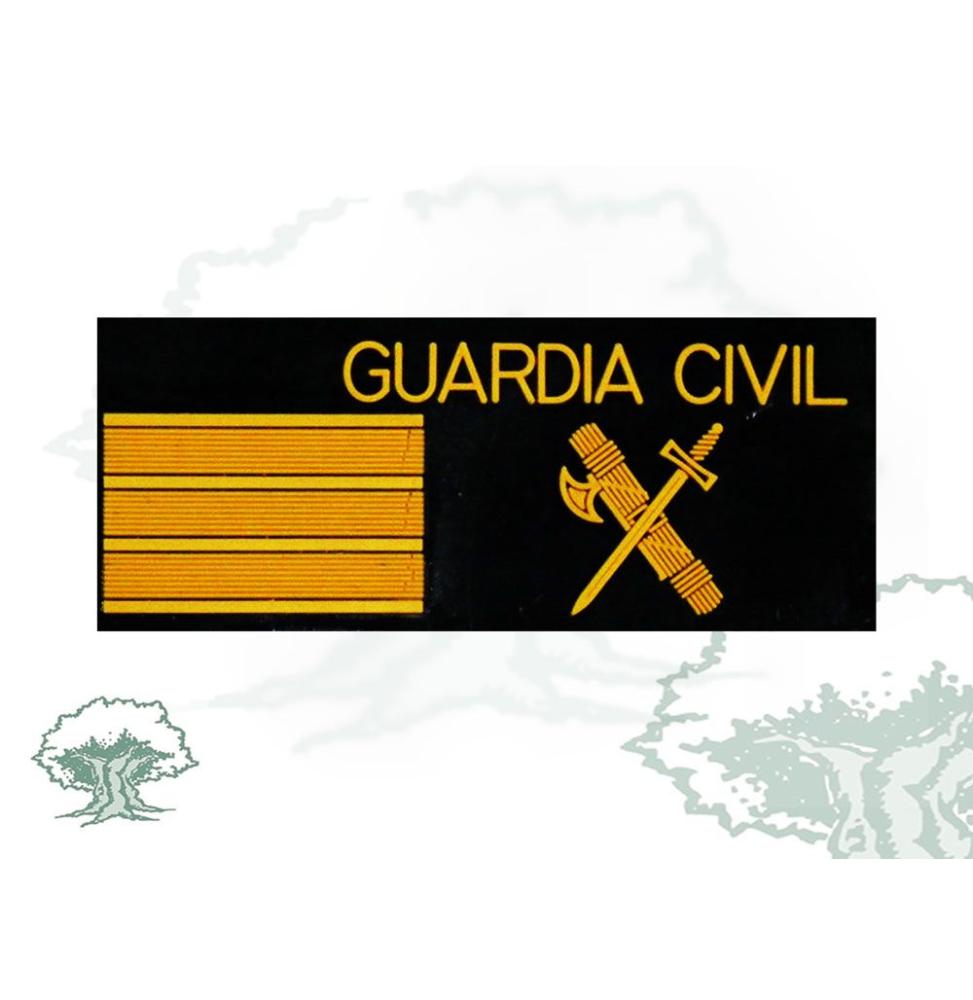 Galleta Sargento de la Guardia Civil negra de PVC