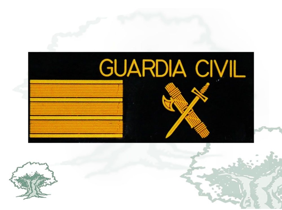Galleta Sargento Guardia Civil negra PVC