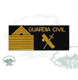 Galleta Sargento 1º de la Guardia Civil negra de PVC
