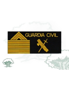 Galleta Sargento 1º Guardia Civil negra PVC