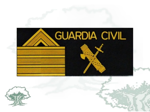 Galleta Sargento 1º Guardia Civil negra PVC