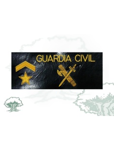 Galleta Subteniente Guardia Civil negra PVC