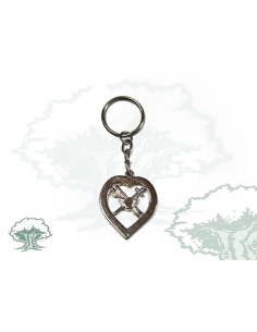 Llavero corazón con tricornio Guardia Civil