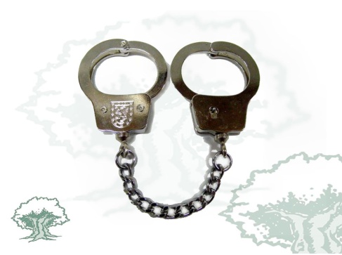 Llavero grilletes UIP de la Policía Nacional