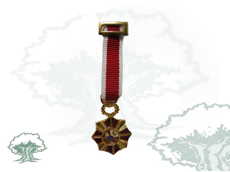 Insignia Real Orden Reconocimiento Civil Víctimas Terrorismo miniatura
