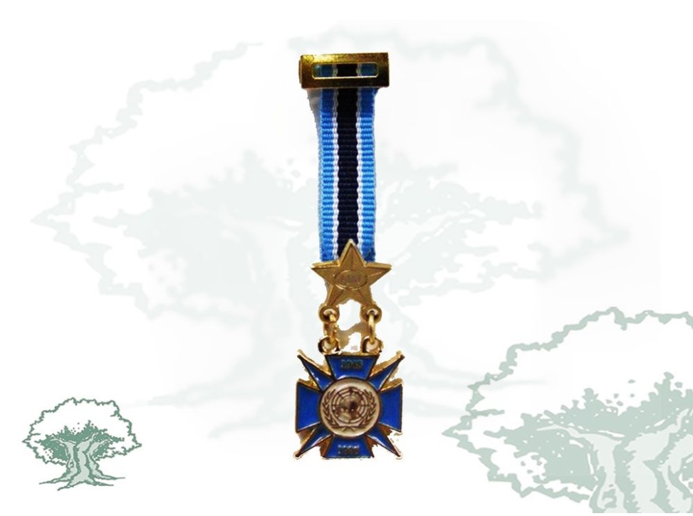 Medalla 50 Aniversario ONU miniatura