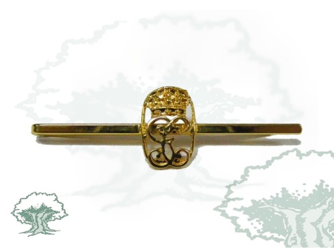 Sujetacorbatas Guardia Civil perfilado dorado