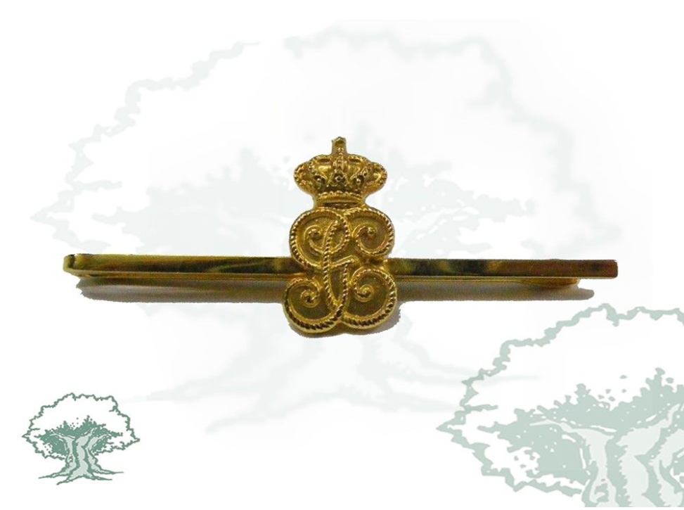 Sujetacorbatas Guardia Civil dorado emblema antiguo