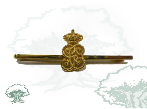 Sujetacorbatas Guardia Civil dorado con emblema antiguo