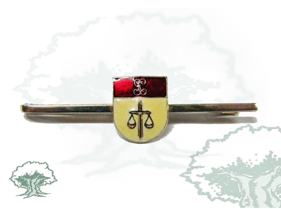 Sujetacorbatas UCO Guardia Civil plata