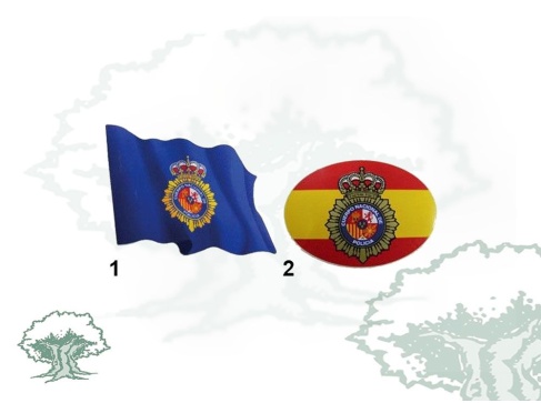 Pegatina Policía Nacional pequeña