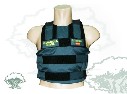 Funda chaleco antibalas Guardia Civil interior