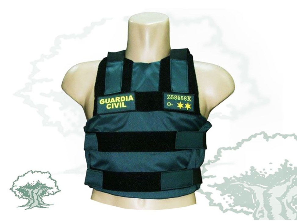 Funda para chaleco antibalas Guardia Civil interior