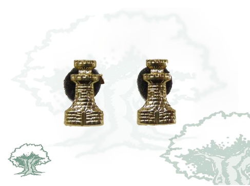 Emblemas Ingeniero y Transmisiones del Ejército para cuello Emblemas Ingeniero y Transmisiones del Ejército para cuello