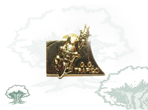 Pin Guardia Civil de Tráfico motoristas dorado