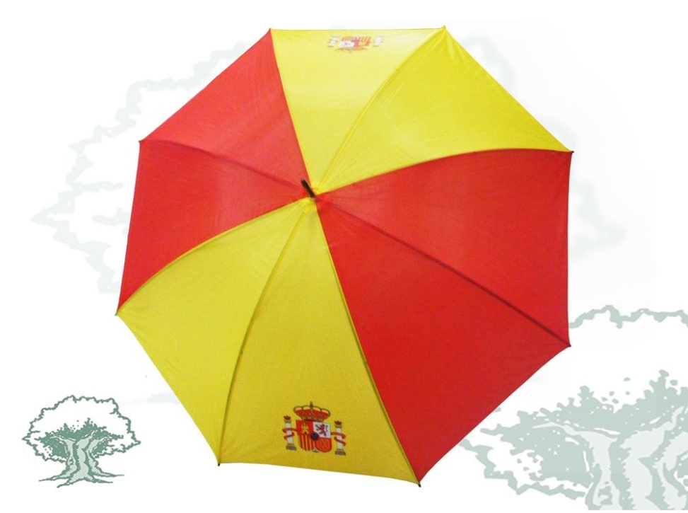Paraguas con bandera de España