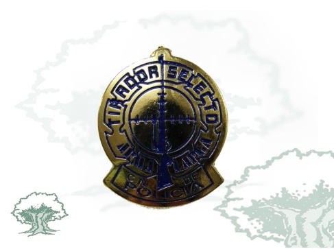 Distintivo Tirador Selecto de la Policía Nacional