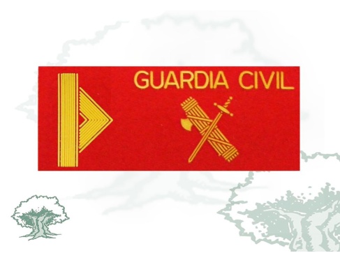 Galleta Guardia 1º de la Guardia Civil de fieltro grande