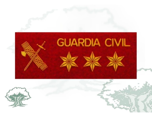 Galleta Capitán de la Guardia Civil de fieltro con velcro