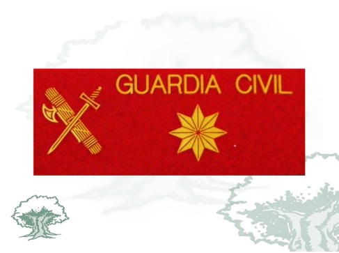 Galleta Comandante Guardia Civil fieltro con velcro