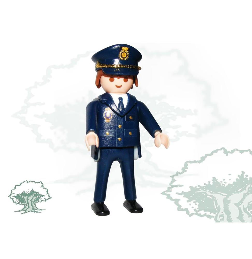 Muñeco articulado hombre Policía Nacional con traje diario