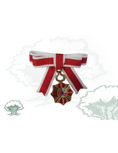 Insignia Real Orden Reconocimiento Civil Víctimas Terrorismo lazo miniatura