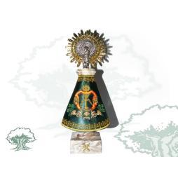 Figura Virgen del Pilar con manto de Guardias Jóvenes