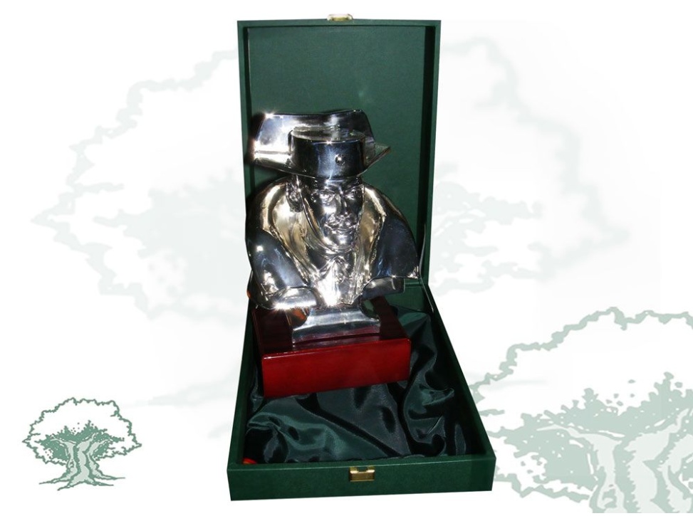 Busto Guardia Civil bañado en plata