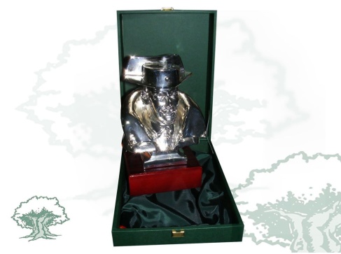 Busto Guardia Civil bañado en plata