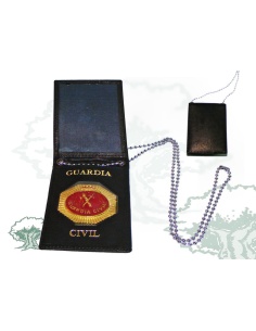 Cartera para colgar Guardia Civil con chapa octogonal