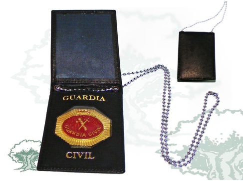 Cartera para colgar Guardia Civil con chapa octogonal