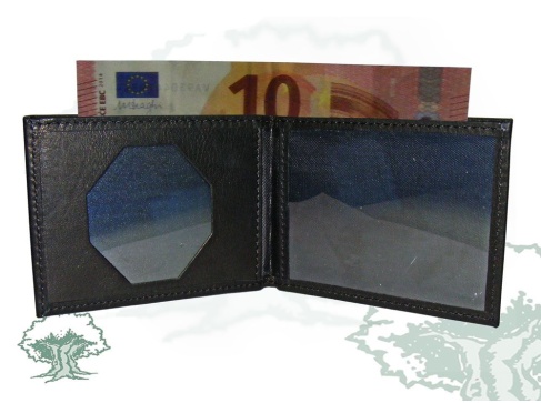 Cartera billetera Guardia Civil simple para chapa octogonal