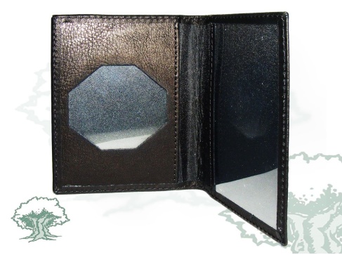 Cartera Guardia Civil tipo libro para chapa octogonal