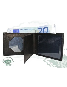 Cartera billetera Guardia Civil doble para chapa octogonal
