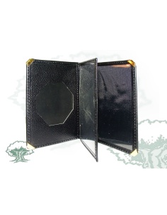 Cartera Guardia Civil tipo libro tarjetero para chapa octogonal