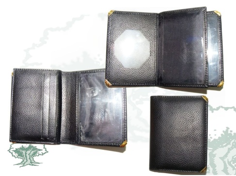 Cartera tarjetero tipo libro Guardia Civil para chapa octogonal