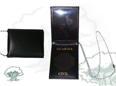 Cartera Guardia Civil para colgar chapa octogonal