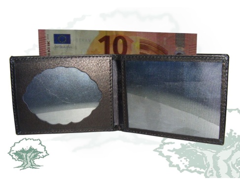 Tarjetero sencillo con chapa