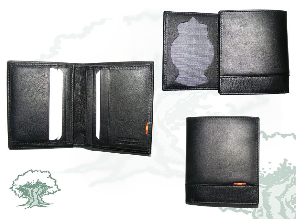 Cartera Policía Nacional con bandera de España para chapa