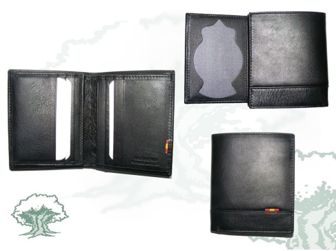 Cartera Policía Nacional con bandera de España para chapa