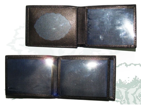 Cartera monedero exterior con chapa