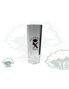 Chupito Guardia Civil de cristal largo
