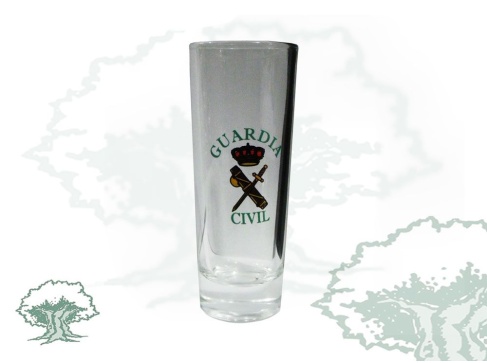 Chupito Guardia Civil de cristal largo