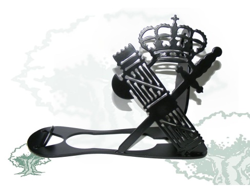 Porta vino de forja Guardia Civil