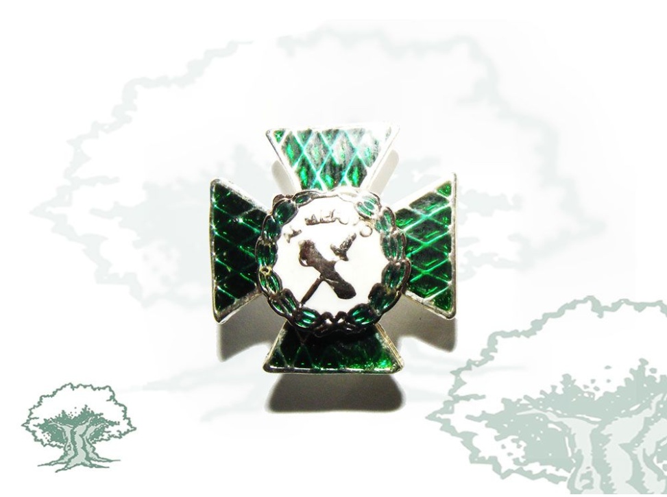 Pin Cruz Orden Mérito Guardia Civil distintivo blanco