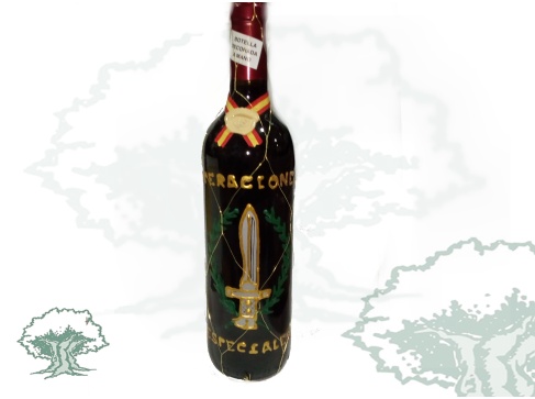 Botella de vino Operaciones Especiales Guardia Civil