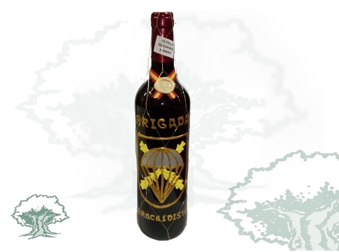 Botella vino Brigada Paracaidista